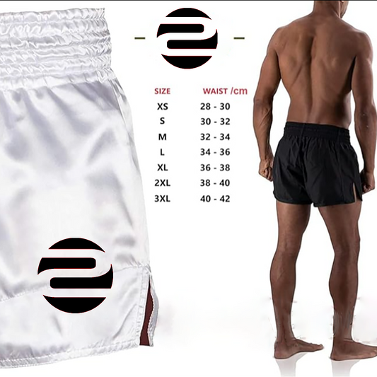 O2TEE Unisex Panda MMA Muay Thai Fight Shorts (Youth Adult size)