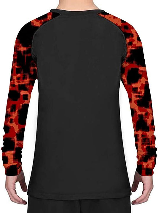 O2TEE Kids' Custom Pattern Rash Guard – Add Logo & Text