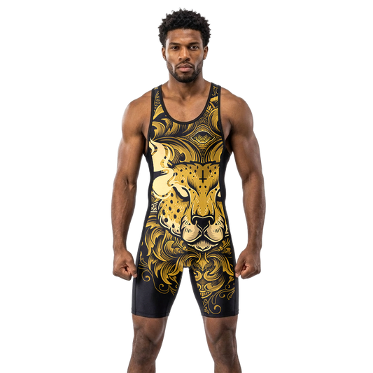 O2TEE Men Totem Animal Powerlifting Singlet for Training