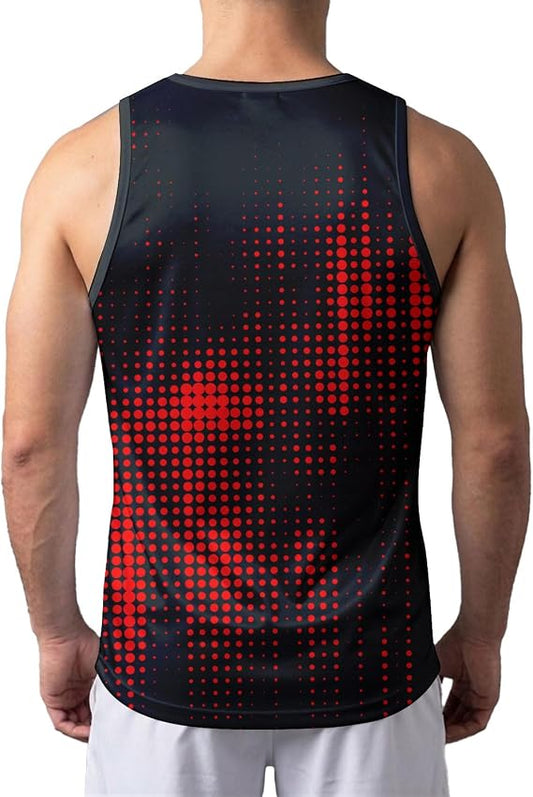 O2TEE Men's Boxing Tank Top Athletic Sleeveless Gym Shirt
