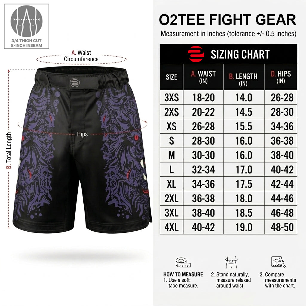 Custom MMA Fight Shorts for Men BJJ Grappling Trunks