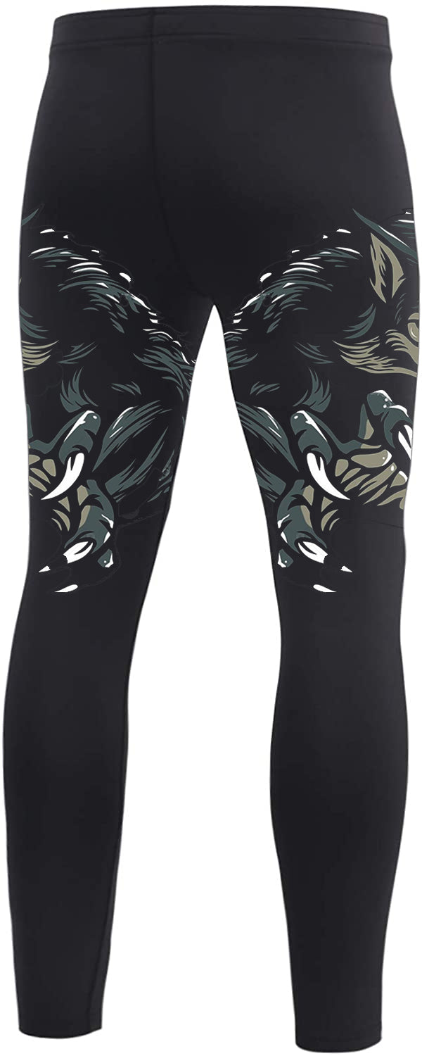 BJJ/MMA Spats-Wolf Compression Pants