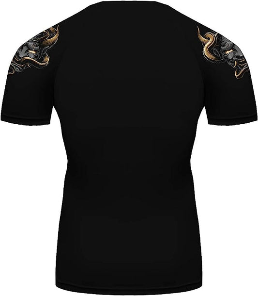 O2TEE Samurai BJJ Short Sleeve Rashguard