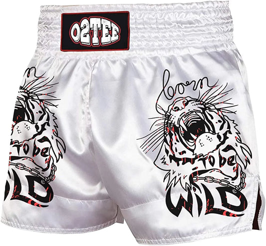O2TEE Unisex Tiger Roar Muay Thai Shorts