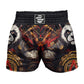 O2TEE Men Panda Samurai MMA Muay Thai Shorts (Youth Adult size)