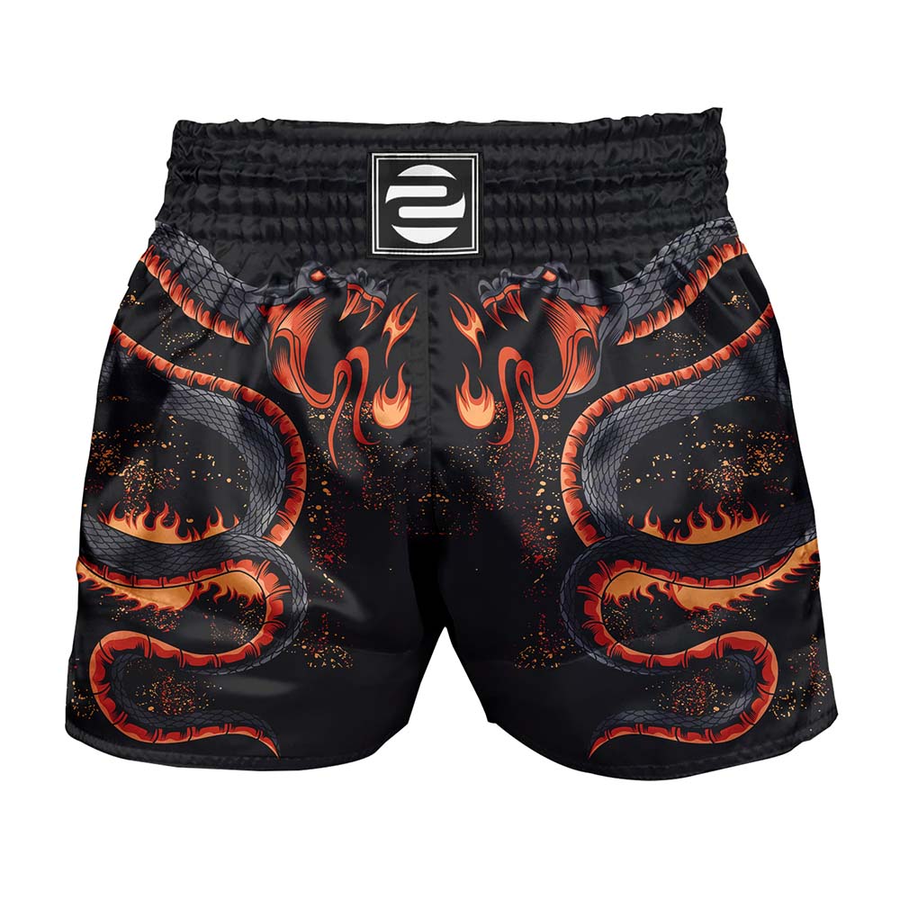 O2TEE Unisex Snake MMA Muay Thai Shorts (Youth Adult size)