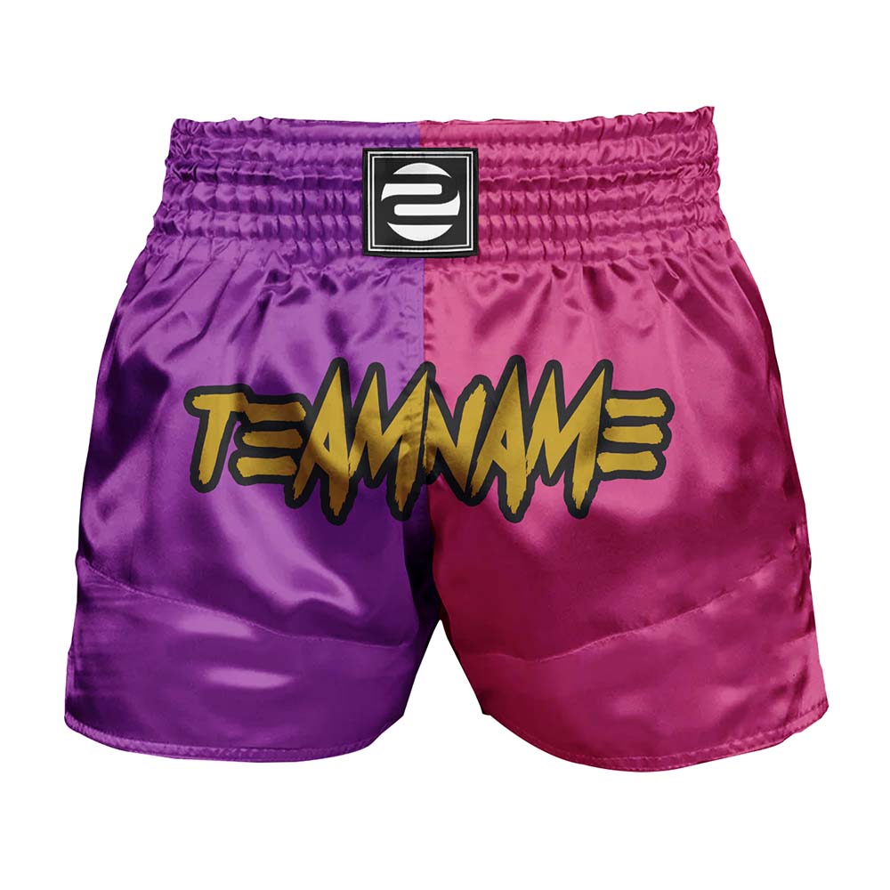 O2TEE Custom Men Fight MMA Muay Thai Shorts (Youth Adult size)