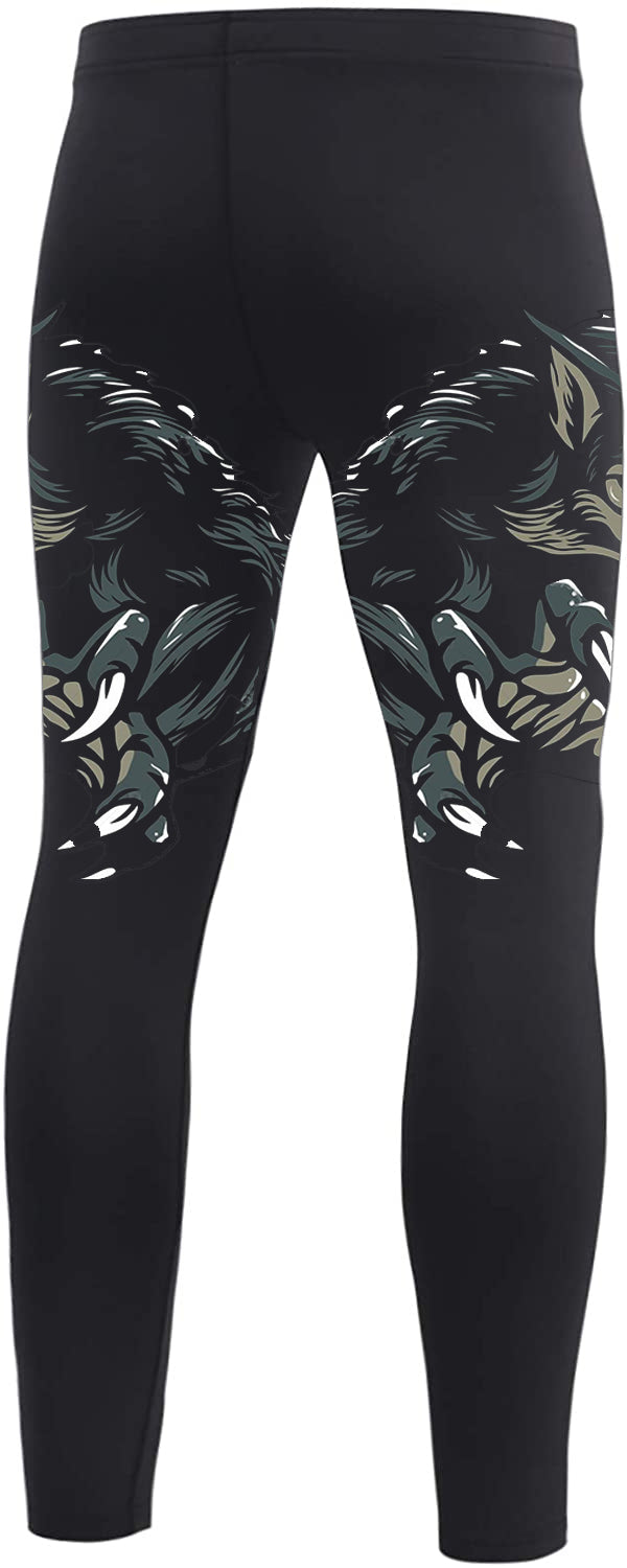 BJJ/MMA Spats-Wolf Compression Pants