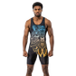 O2TEE Men Totem Animal Powerlifting Singlet for Training