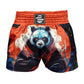 O2TEE Unisex Panda MMA Muay Thai Fight Shorts (Youth Adult size)