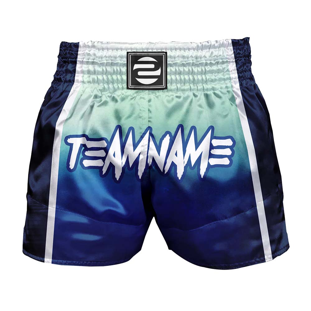 O2TEE Custom Gradient Printed MMA Muay Thai Shorts (Youth Adult size)