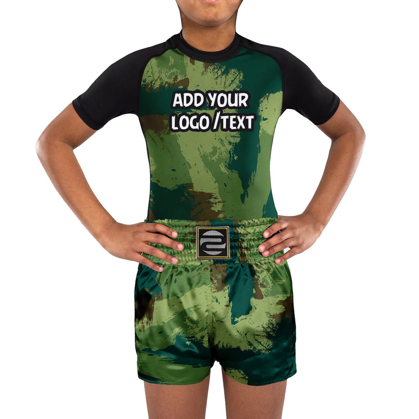 Kids Pro Custom BJJ Rash Guard Muay Thai MMA Sports Suit