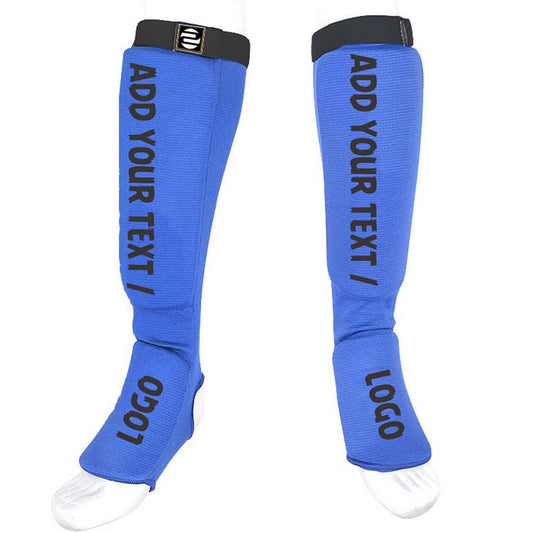 Custom Men MMA Muay Thai Shin Pads for Sparring and Training