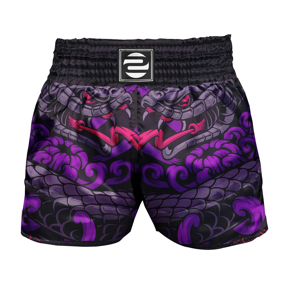 O2TEE Unisex Snake MMA Muay Thai Shorts (Youth Adult size)