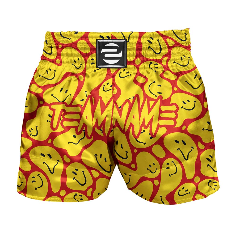 O2TEE Custom Funny Food Printed MMA Muay Thai Shorts (Youth Adult size)