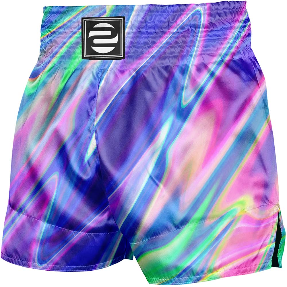 O2TEE Unisex Vibrant MMA Muay Thai Shorts (Youth Adult size)