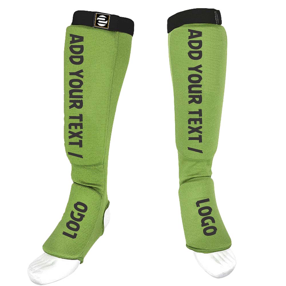 Custom Men MMA Muay Thai Shin Pads for Sparring and Training