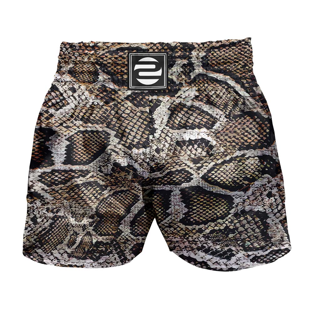 O2TEE Unisex Snake MMA Muay Thai Shorts (Youth Adult size)