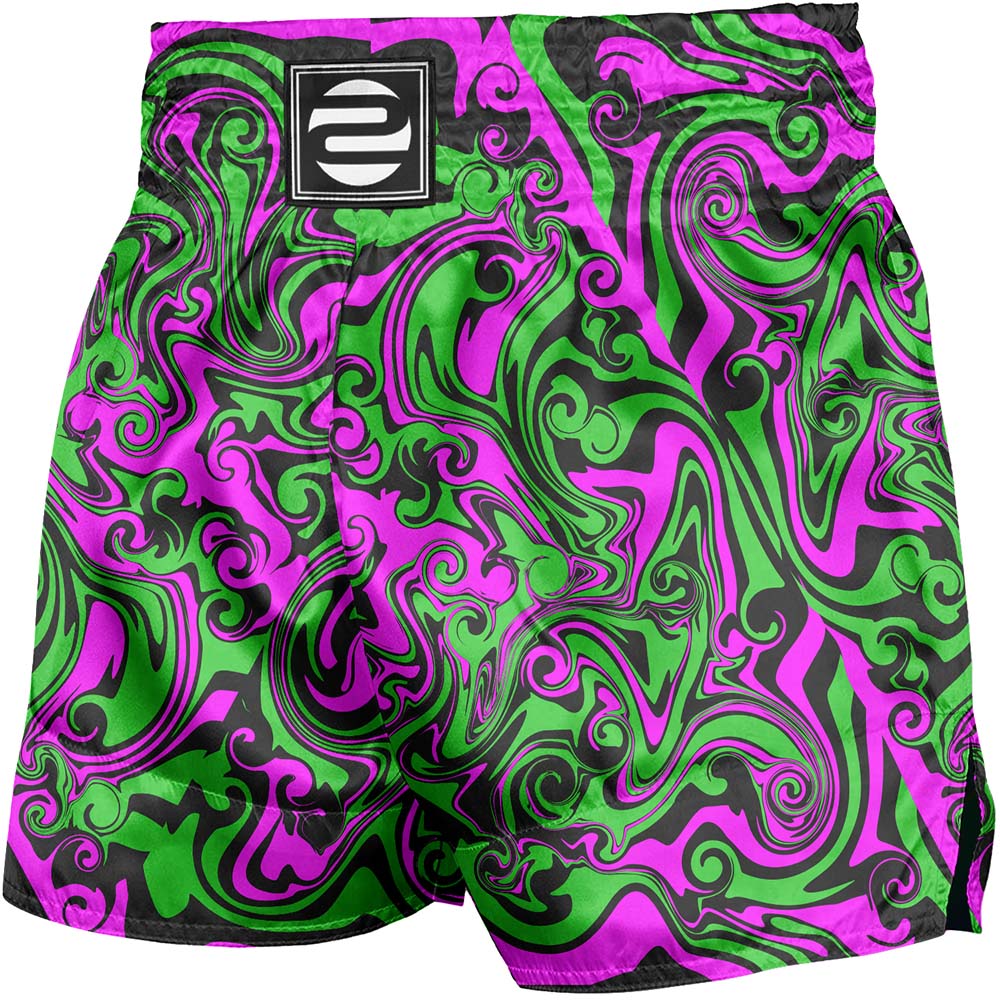O2TEE Unisex Vibrant MMA Muay Thai Shorts (Youth Adult size)