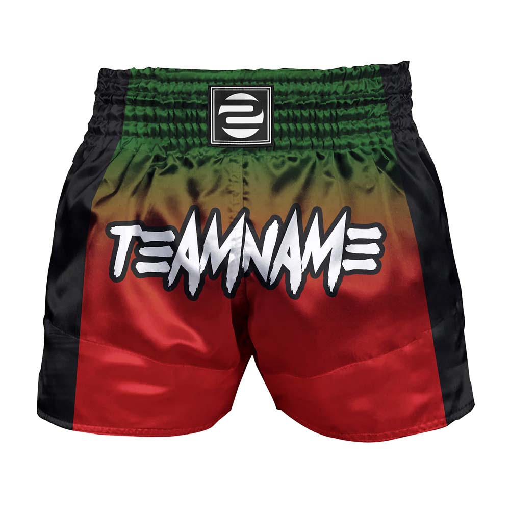 O2TEE Custom Gradient Printed MMA Muay Thai Shorts (Youth Adult size)