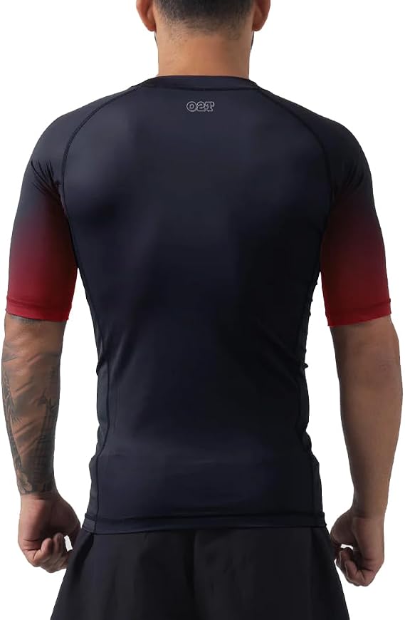 O2TEE Men's Customized Compression Rash Guards for MMA