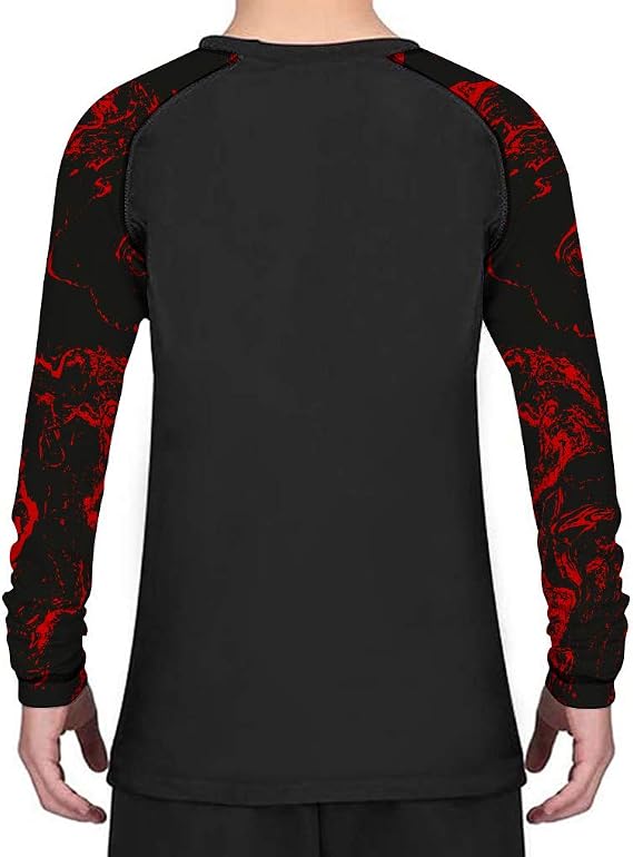Custom Kids Long Sleeve Rash Guard Personalized Pattern Shirt
