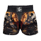 O2TEE Men Panda Samurai MMA Muay Thai Shorts (Youth Adult size)