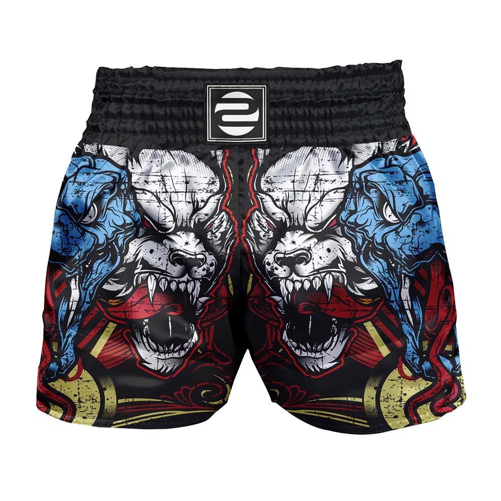 O2TEE Unisex Snake MMA Muay Thai Shorts (Youth Adult size)