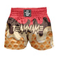 O2TEE Custom Funny Food Printed MMA Muay Thai Shorts (Youth Adult size)