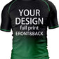 O2TEE Custom Men's Gradient Rash Guard Shirt for BJJ
