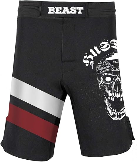 Men’s MMA Fight Shorts Skull Series, BJJ, No Gi, Grappling, Jiu Jitsu Shorts