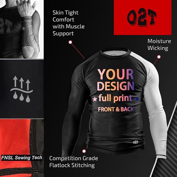 O2TEE Personalized Women's Base Layer Rash Guards Shirt