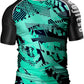O2TEE Men Graphic Rash Guards Shirt MMA Gym Martial Arts