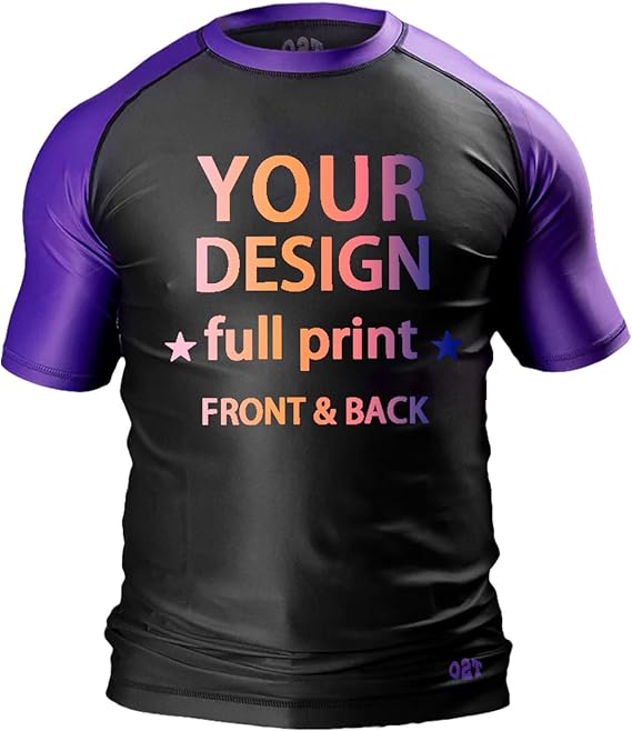 Personalized Design Ranked Rashguard Compression Training Rash Guard for MMA BJJ Wrestling