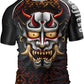 O2TEE Mens Short Sleeve Graphic Rash Guards Shirt MMA