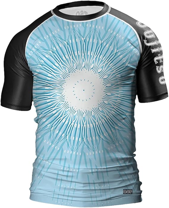 O2TEE Men Training Rash Guards Shirt MMA Gym Running