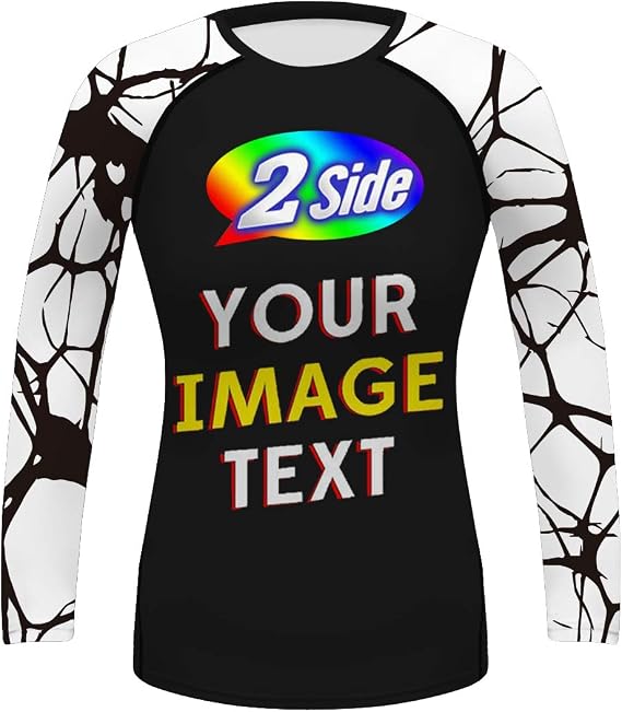 O2TEE Personalized Women's Base Layer Rash Guards Shirt