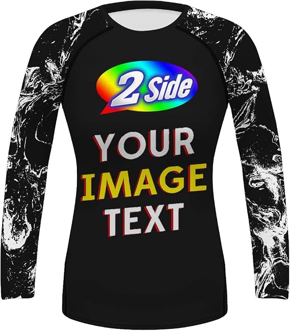 O2TEE Personalized Women's Base Layer Rash Guards Shirt