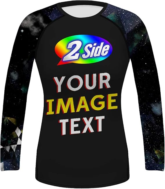 O2TEE Personalized Women's Base Layer Rash Guards Shirt
