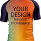 O2TEE Personalized Men's Gradient MMA Rash Guard Shirt