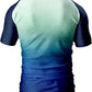 O2TEE Custom Men's Gradient Rash Guard Shirt for BJJ