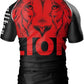 O2TEE Mens Japanese Tattoo Rash Guards Shirt MMA BJJ