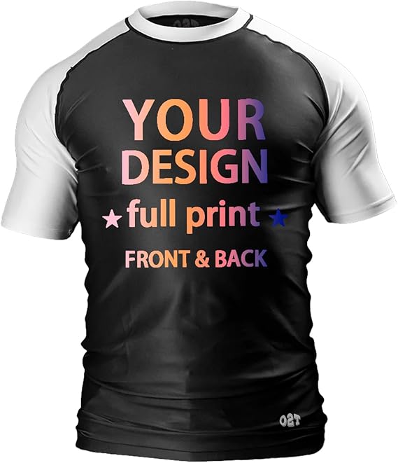 Personalized Design Ranked Rashguard Compression Training Rash Guard for MMA BJJ Wrestling