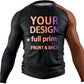 Personalized Design Ranked Rashguard Compression Training Rash Guard for MMA BJJ Wrestling