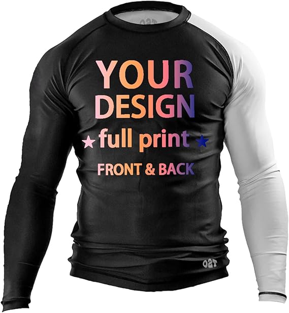 Personalized Design Ranked Rashguard Compression Training Rash Guard for MMA BJJ Wrestling