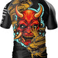 O2TEE Mens Short Sleeve Graphic Rash Guards Shirt MMA
