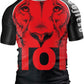 O2TEE Mens Japanese Tattoo Rash Guards Shirt MMA BJJ