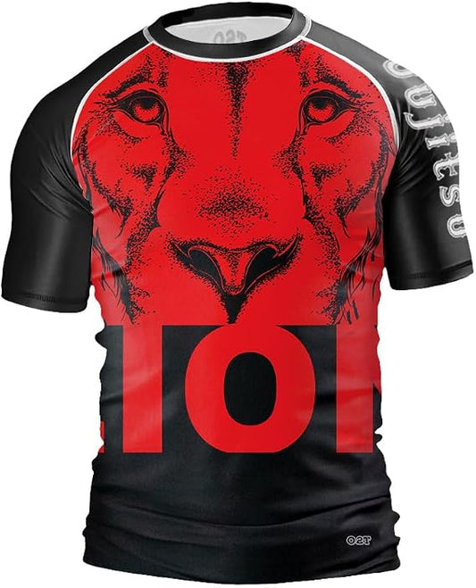 O2TEE Men's Japanese Tattoo BJJ & MMA Rash Guard