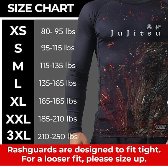 Men's Long Sleeve BJJ Warrior Armour Rashguard - Lightweight Compression Training Shirt