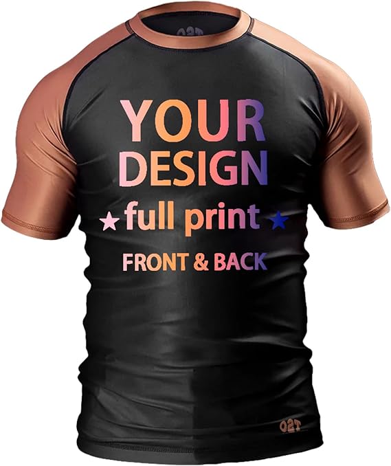 Personalized Design Ranked Rashguard Compression Training Rash Guard for MMA BJJ Wrestling